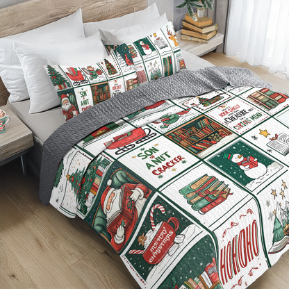 Shineful All Season Quilt 3-Piece Set Magical Elf Reading
