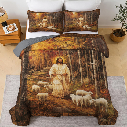 Shineful All Season Quilt 3-Piece Set - God’s Shepherd