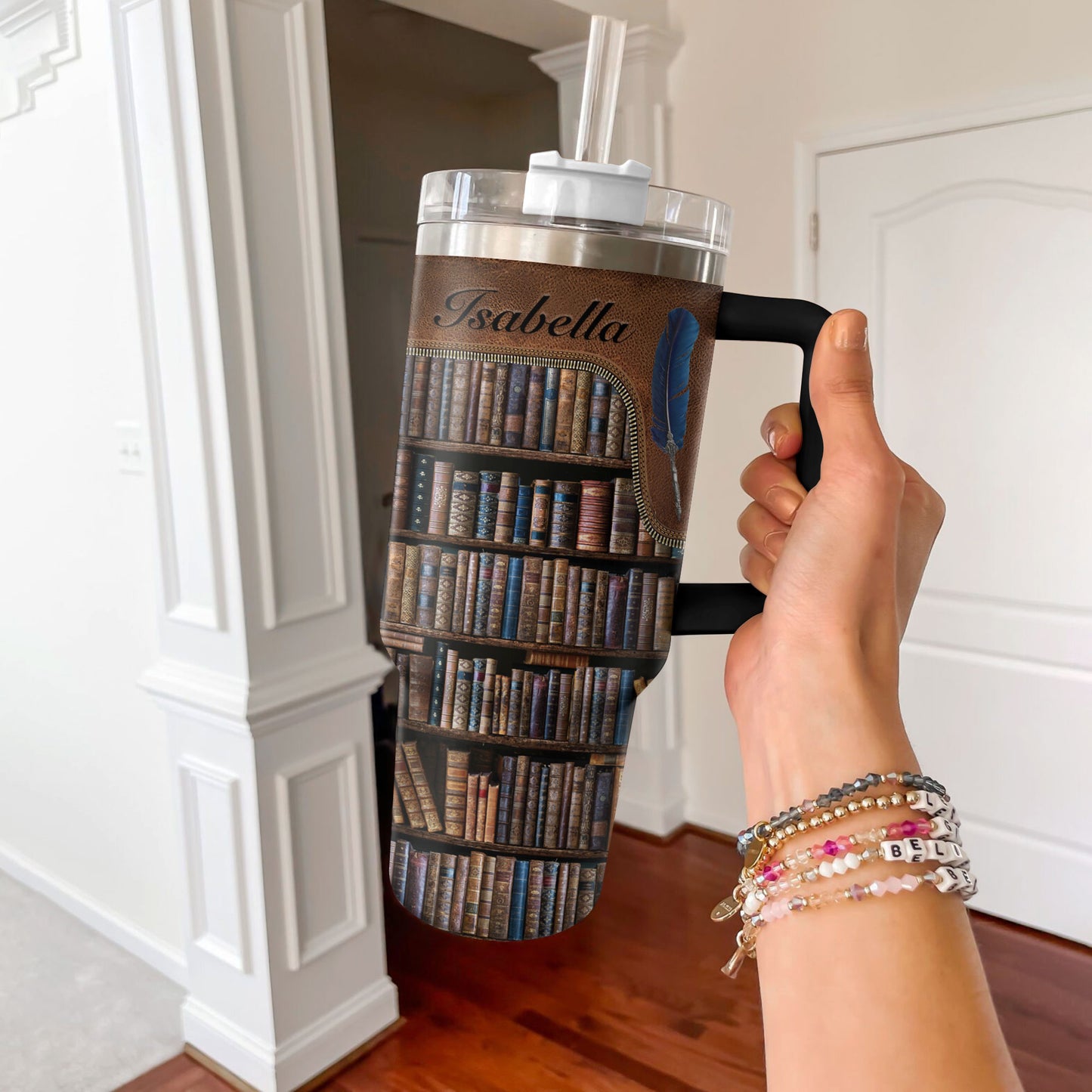 Shineful Tumbler Personalized Bookish Library Sip
