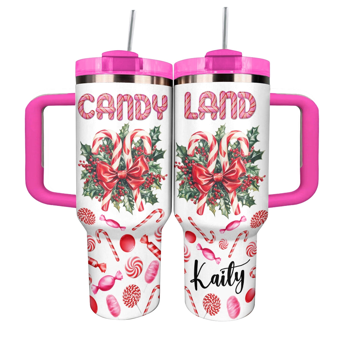 Shineful Glossy Tumbler Personalized Holiday Sweets