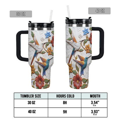 Shineful Tumbler Hummingbird Blossom Flight