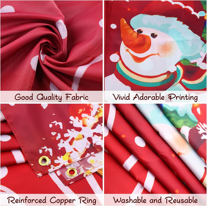 Shineful Garage Door Banner Decoration Merry Christmas Santa