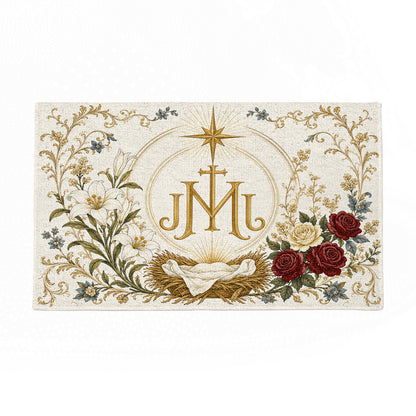 Shineful Nativity Blessing Ultra-Thin Non Skid Floor Mat, Kitchen Rugs