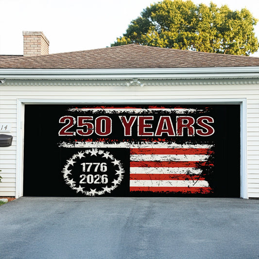 Shineful Garage Door Banner Decoration Liberty Was Earned