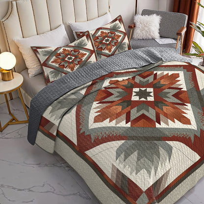 Shineful All Season Quilt 3-Piece Set Sacred Geometry