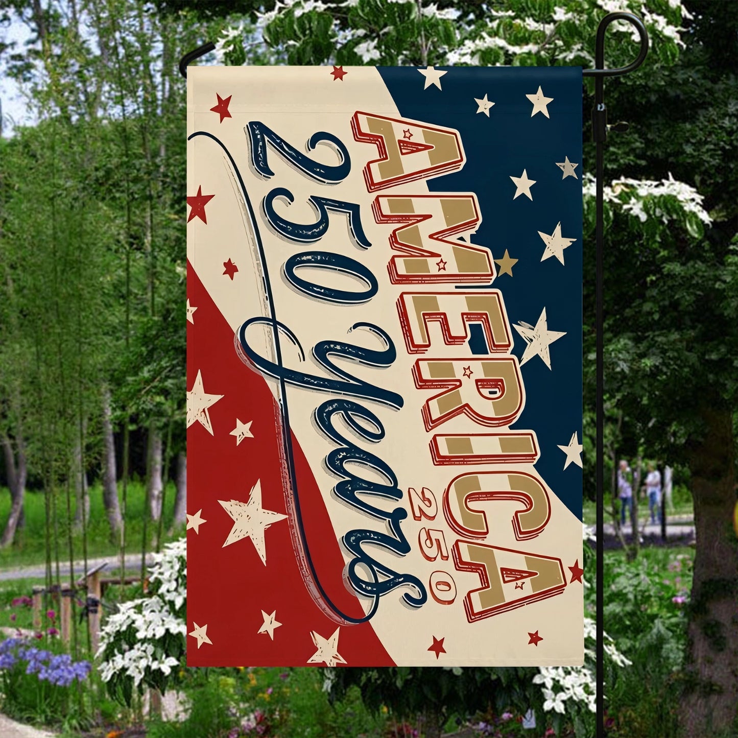 Shineful Gargen Flag 12" x 18" - A Nation Built to Last