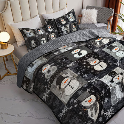 Shineful All Season Quilt 3-Piece Set Frosty Nights