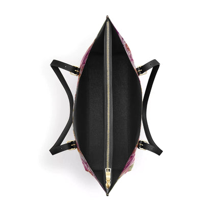 Shineful Leather Tote Bag - Ethereal Flight Hummingbird