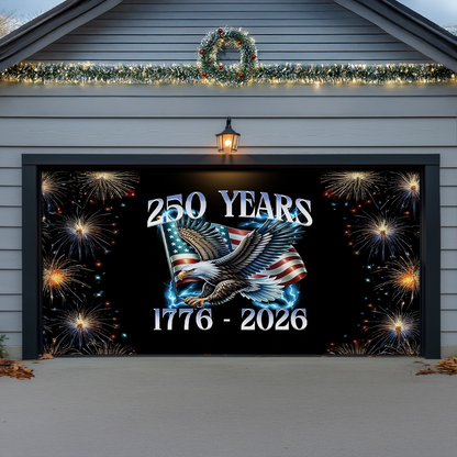 Shineful Garage Door Banner Decoration America Unleashed