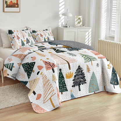 Shineful All Season Quilt 3-Piece Set Gentle Pines
