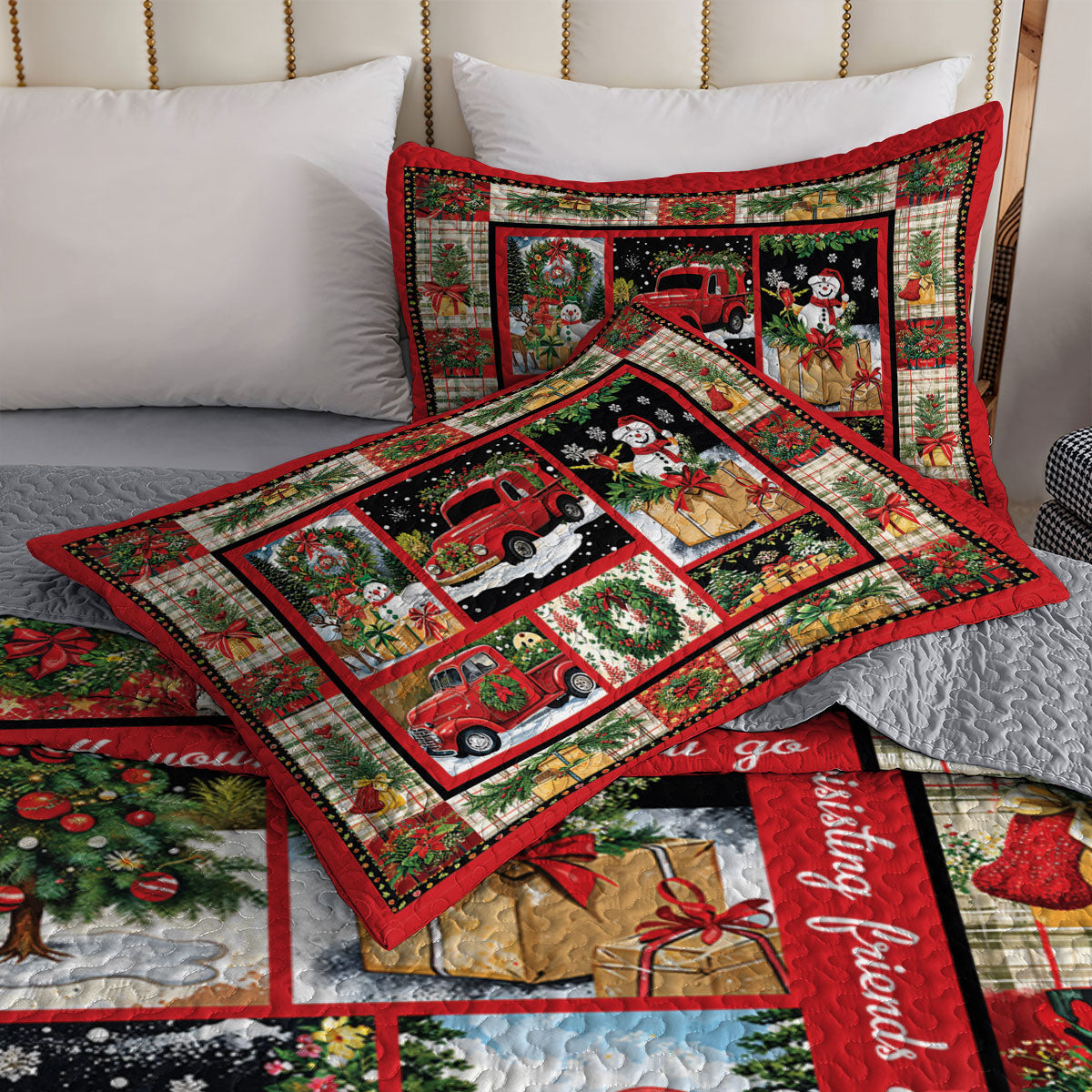 Shineful All Season Quilt 3-Piece Set Holiday Cheer