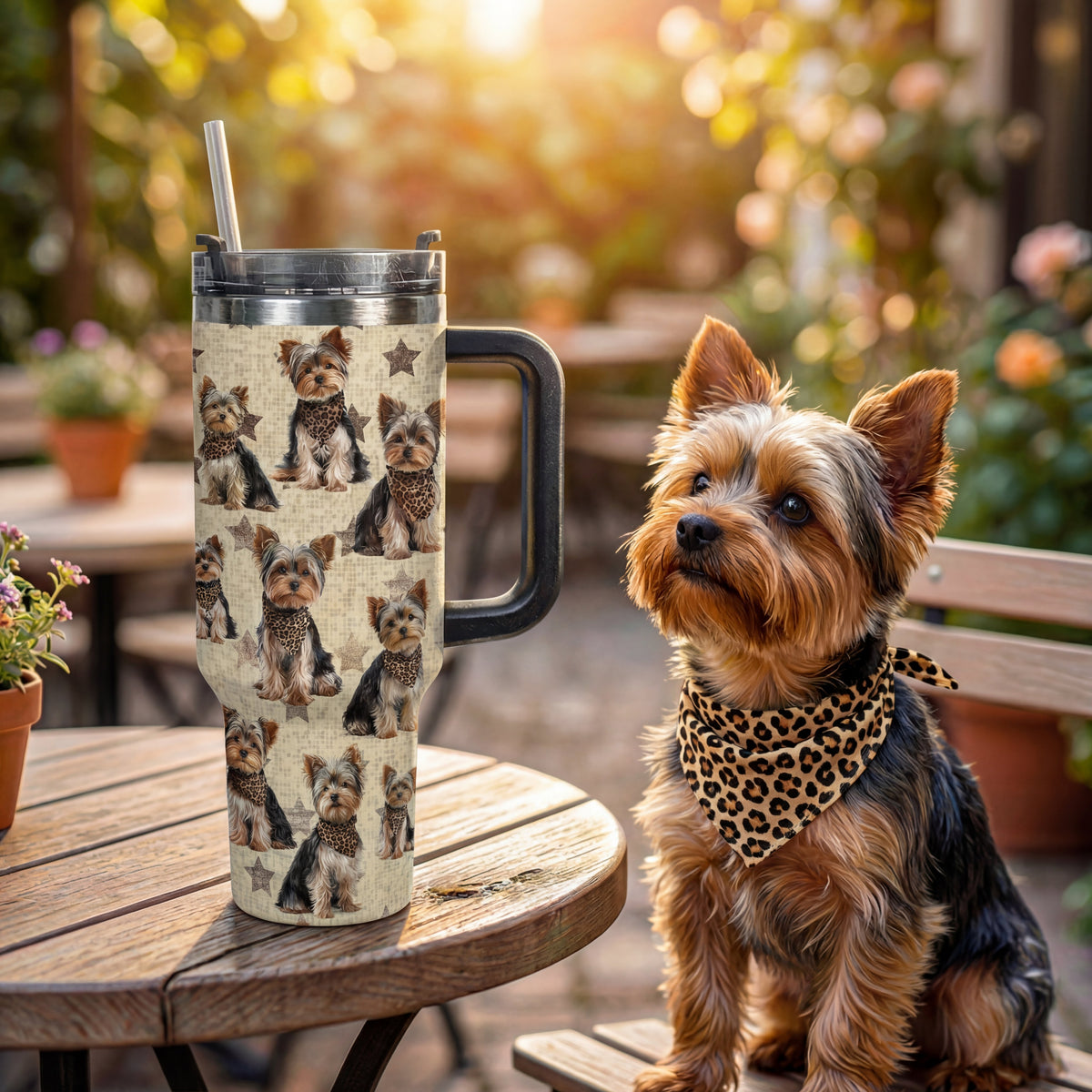 Shineful Tumbler Yorkie Star Charm