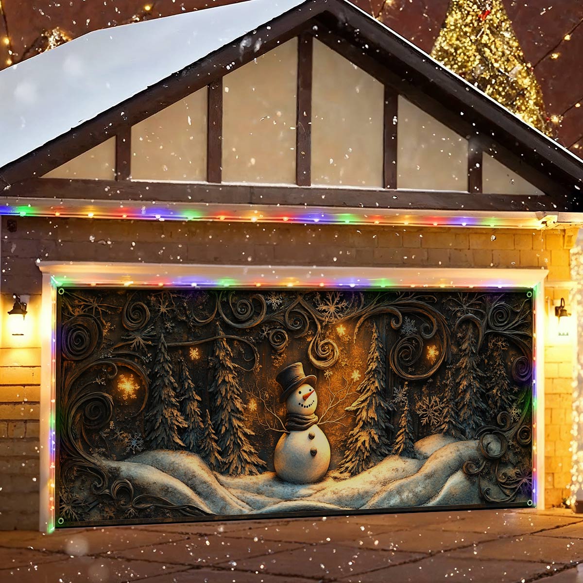 Shineful Garage Door Banner Decoration Holiday Cheer Starts