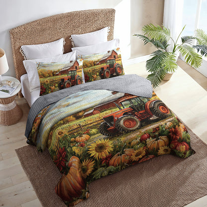 Shineful All Season Quilt 3-Piece Set Vibrant Autumn Farm
