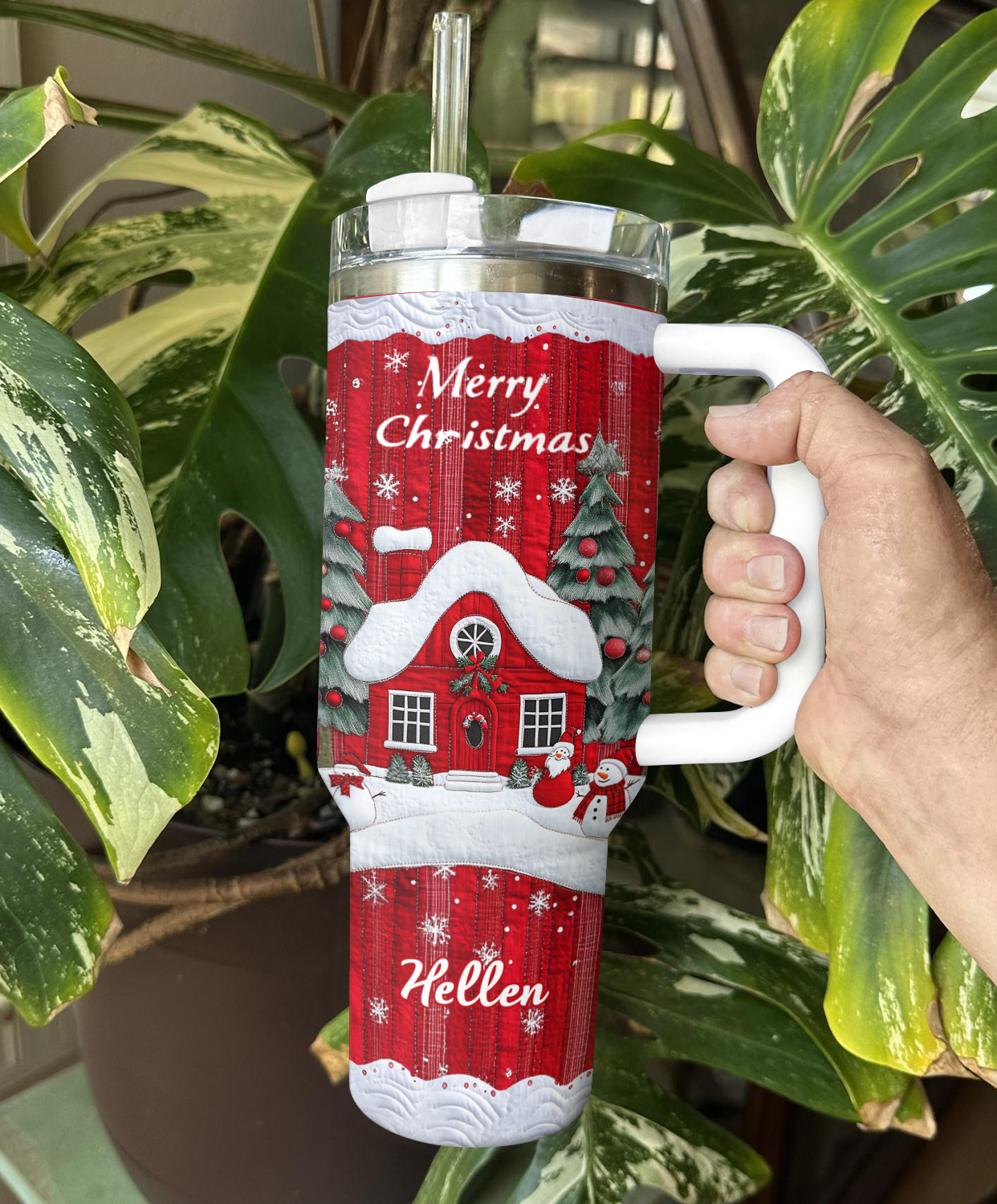 Shineful Tumbler Personalized Snowman Christmas