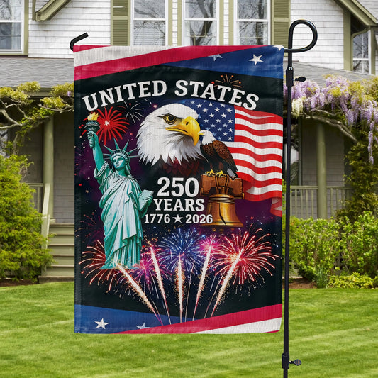 Shineful Gargen Flag 12" x 18" - Let Freedom Rise United States