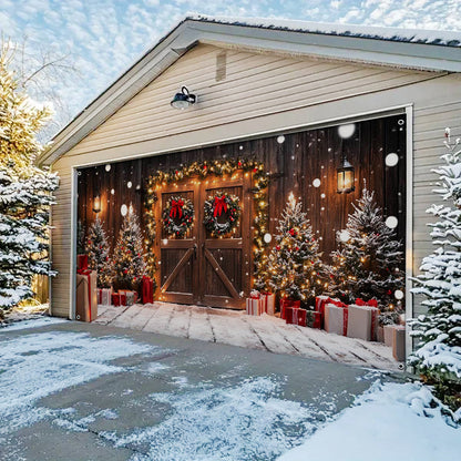 Shineful Garage Door Banner Decoration - Festive Garage