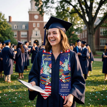 Shineful Graduation Sash Personalized Freedom Graduate