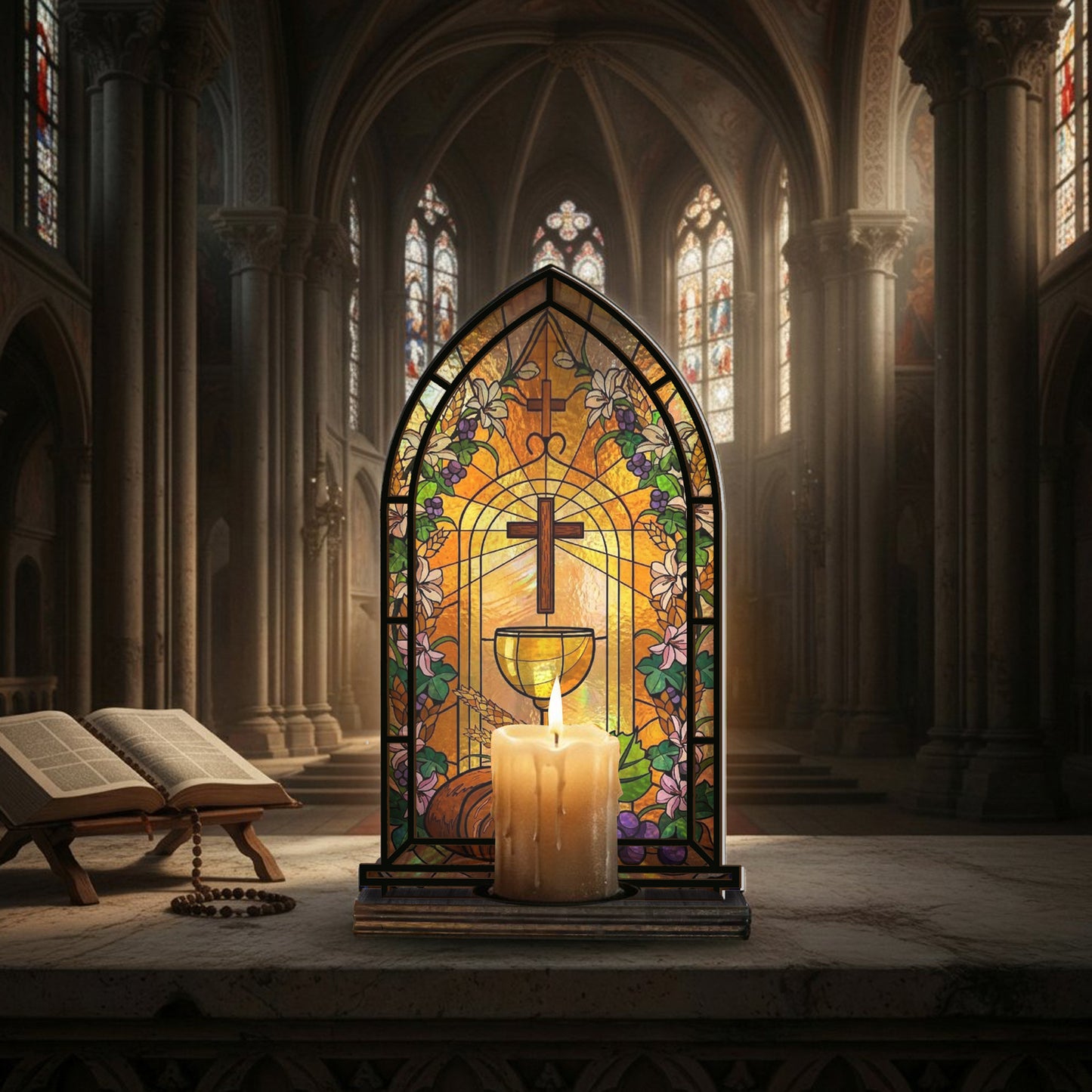 Shineful Suncatcher Candle Holder Eucharistic Light