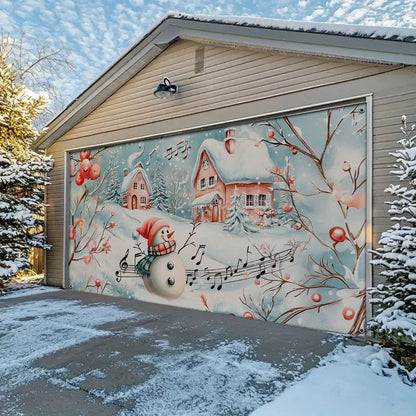 Shineful Garage Door Banner Decoration Christmas Winter Melody