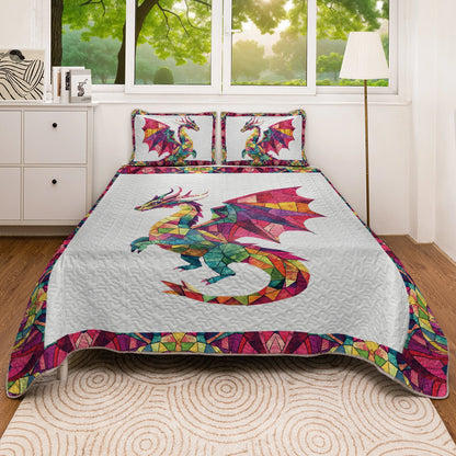 Shineful All Season Quilt 3-Piece Set - Mystic Dragon Dream