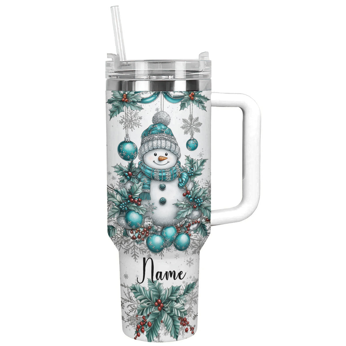 Shineful Tumbler Personalized Snowman
