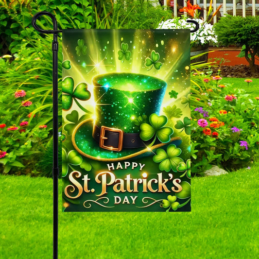 Shineful Gargen Flag 12" x 18" - Lucky Green Glow