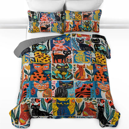 Shineful All Season Quilt 3-Piece Set Quiet Circus