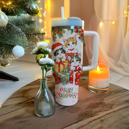 Shineful Tumbler Gift-Giving Christmas Kitten