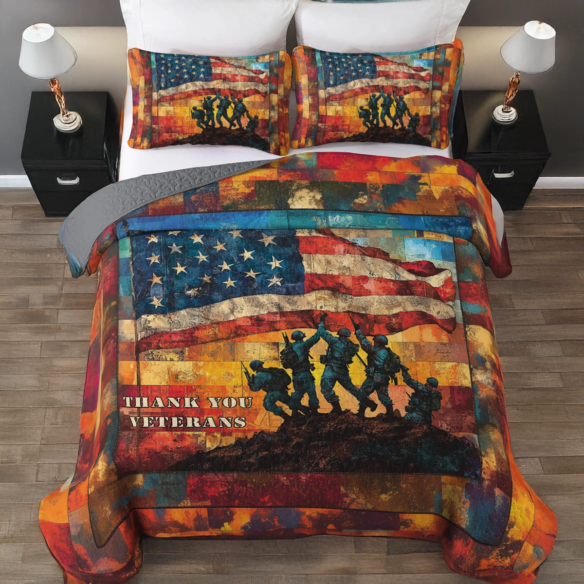 Shineful All Season Quilt 3-Piece Set Freedom’s Glory