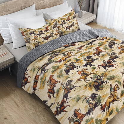 Shineful All Season Quilt 3-Piece Set Wild West Adventure