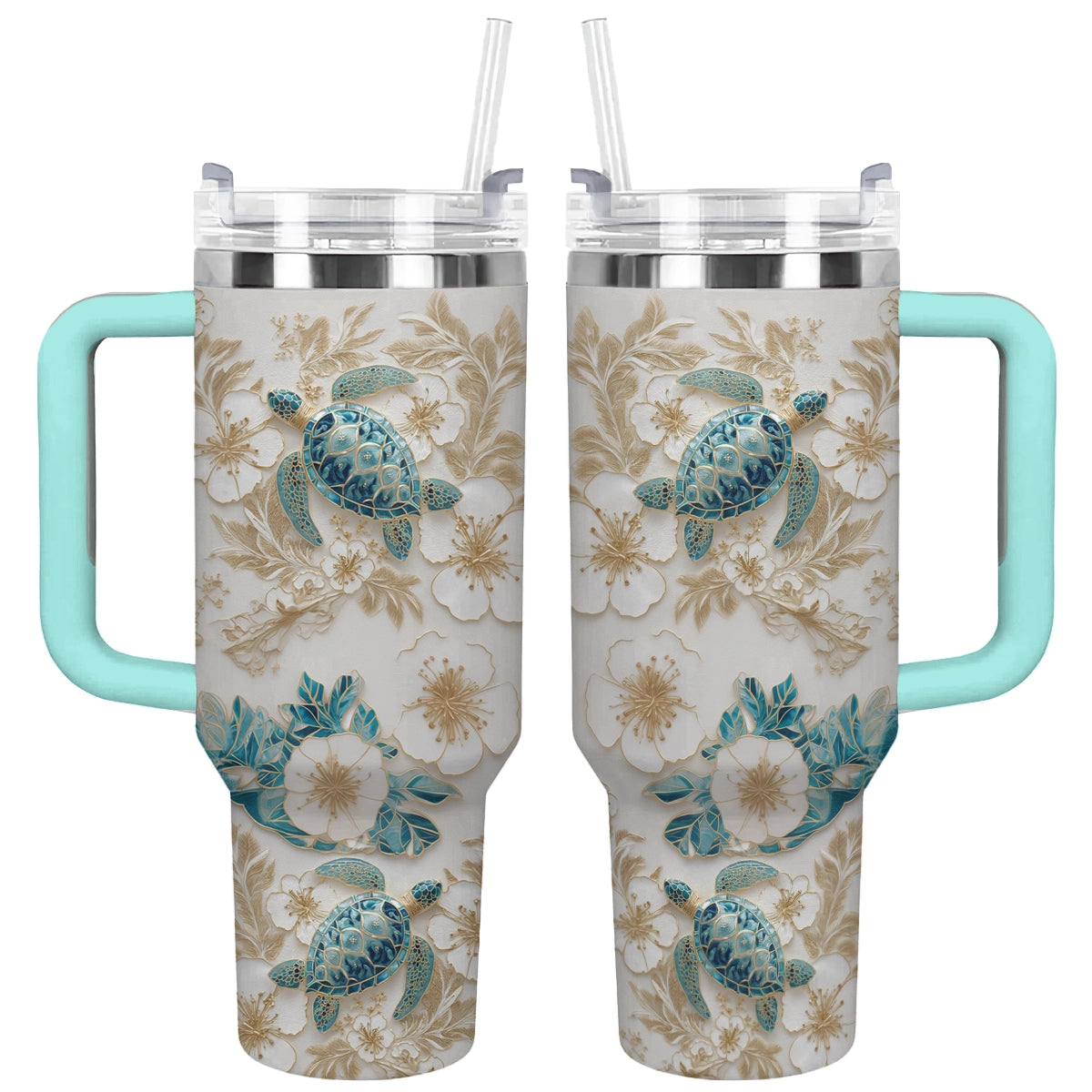 Shineful Tumbler Sea Turtle Bloom