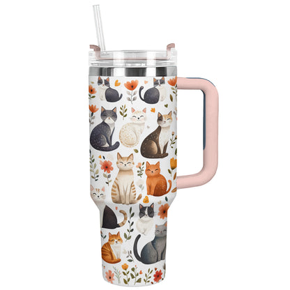 Shineful Tumbler Cute Cat Travel