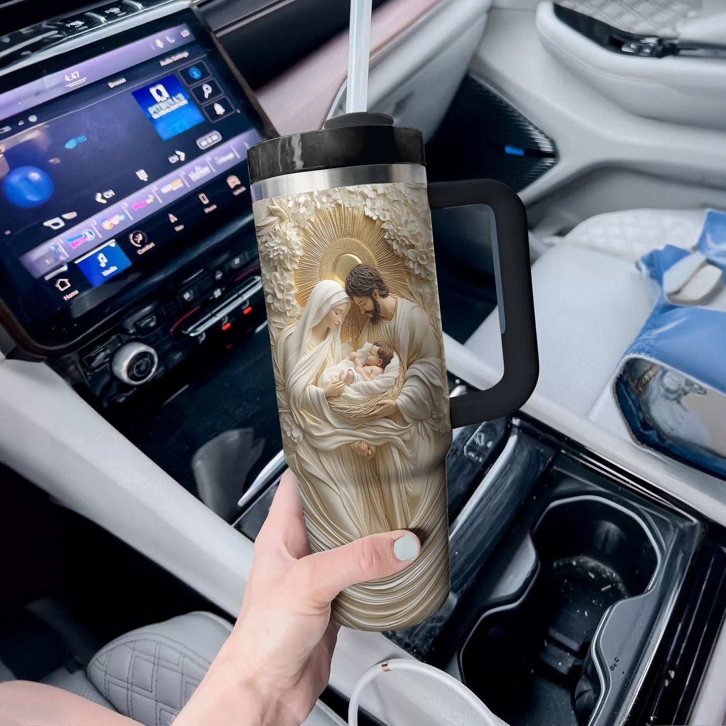 Shineful Glossy Tumbler Holy Family