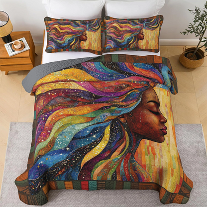 Shineful All Season Quilt 3-Piece Set - Afrocentric Dreams