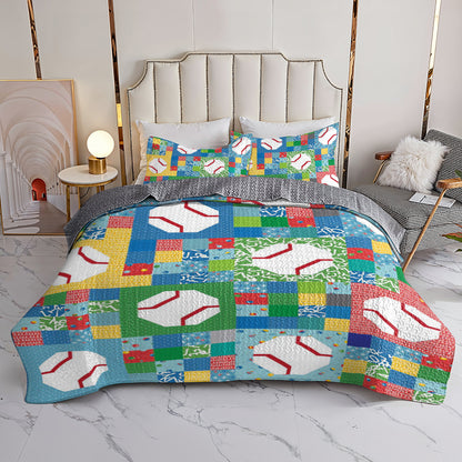 Shineful All Season Quilt 3-Piece Set Playful Pitch