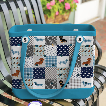 Shineful Beach Bag Dachshund Delight