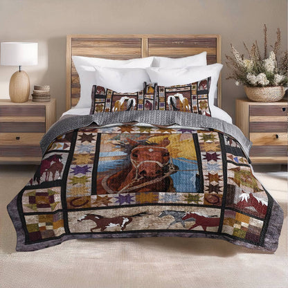 Shineful All Season Quilt 3-Piece Set Wild Spirit
