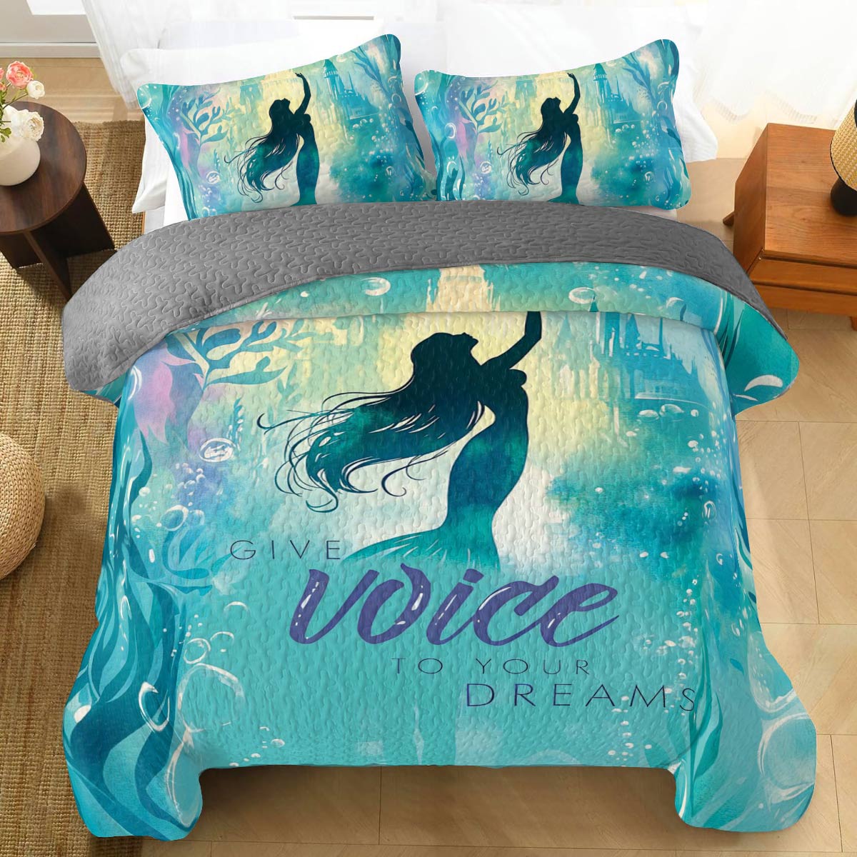 Shineful All Season Quilt 3-Piece Set Give Voice