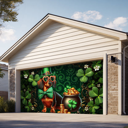 Shineful Garage Door Banner Decoration Lucky Doxie
