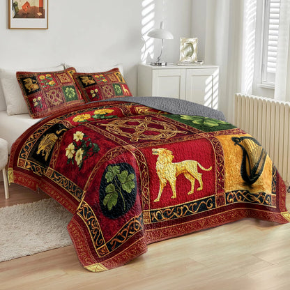 Shineful All Season Quilt 3-Piece Set Celtic Charm: Heritage Splendor