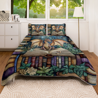 Shineful All Season Quilt 3-Piece Set Dragon Lore