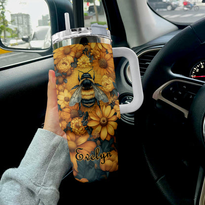 Shineful Tumbler Personlazied Bee Queen