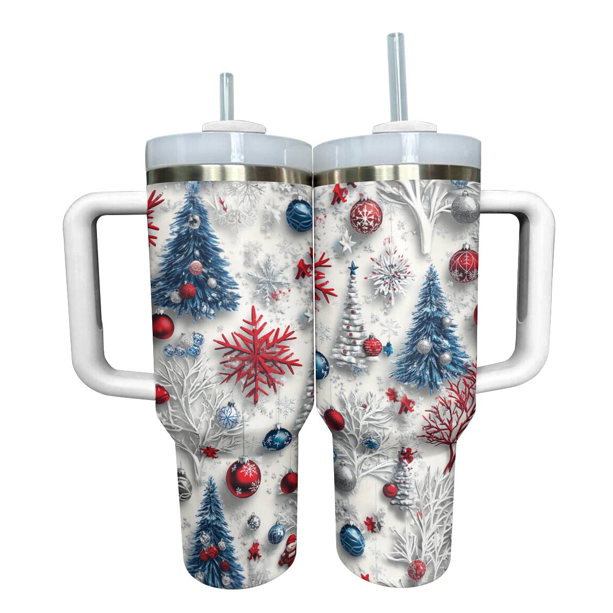 Shineful Glossy Tumbler Sparkling Christmas Trees Lovely