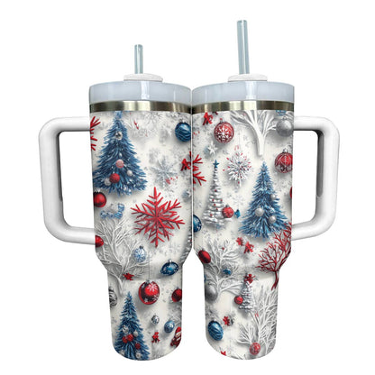 Shineful Glossy Tumbler Sparkling Christmas Trees Lovely