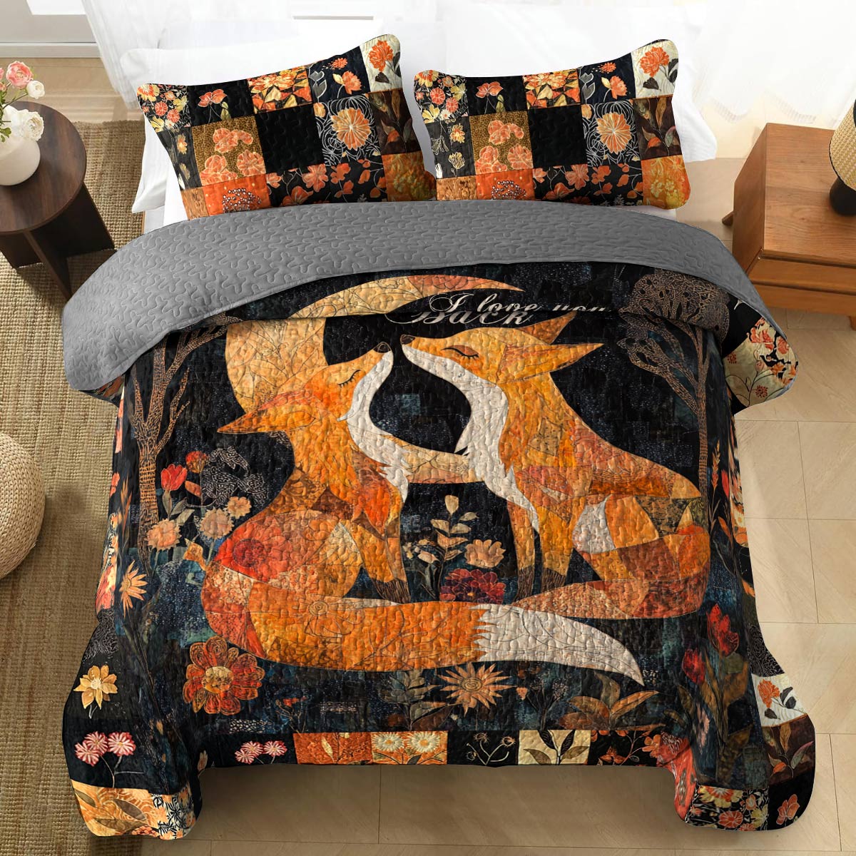 Shineful All Season Quilt 3-Piece Set Enchanting Night