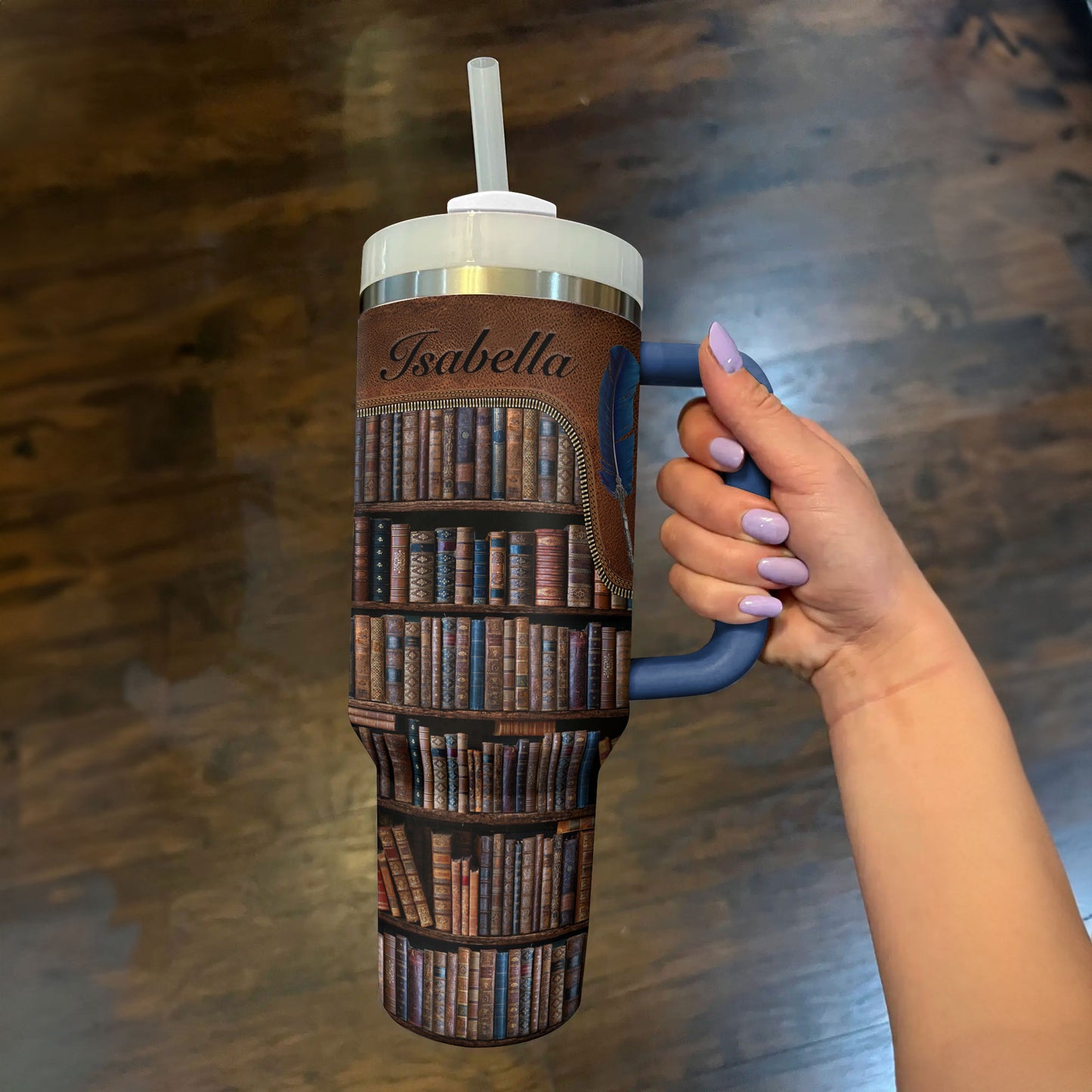 Shineful Tumbler Personalized Bookish Library Sip