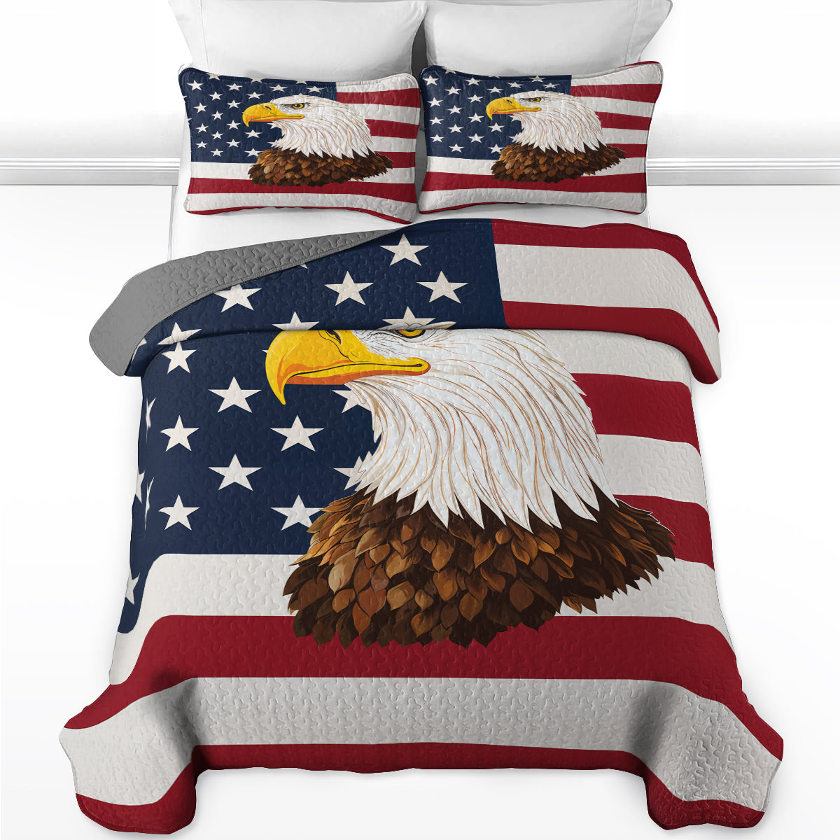 Shineful Quilt 3-Piece Set American Eagle
