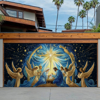 Shineful Garage Door Banner Decoration Sacred Moment