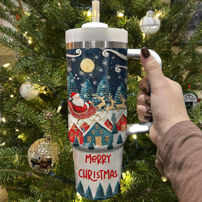 Shineful Tumbler Joyful Christmas Santa